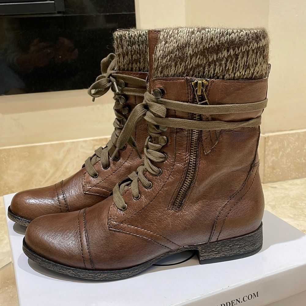 Never Worn! Steve Madden Jaax Combat Boots